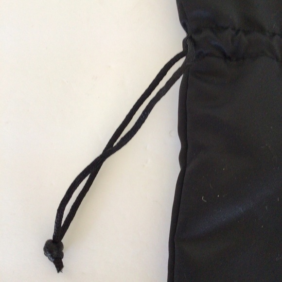 BLACK SATIN DRAWSTRING EVENING BAG - Picture 9 of 12